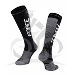 FORCE ponožky COMPRESS, čierno-šedé - XXS-XS/30-35