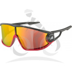 ALPINA Cyklistické okuliare LEGEND Q-Lite čierno-červené mat