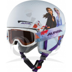 ALPINA Detská lyžiarska prilba ZUPO DISNEY Frozen II set s okuliarmi - Veľkosť M (51-55)