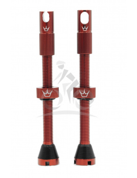 PEATY'S X CHRIS KING (MK2) RED TUBELESS VALVES 60MM (PTV2-60-RED-12) Množ. Uni